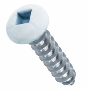 8A75SSP0Z/02WT 8A X 3/4 SQ PAN SMS PT.#02 WHITE  ZN